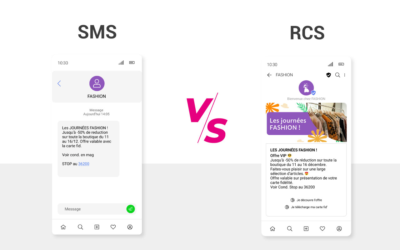 RCS vs SMS : comparatif de ces 2 canaux marketing